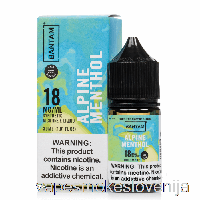 Vape Slovenija Soli Alpskega Mentola - Bantam Vape - 30ml 18mg